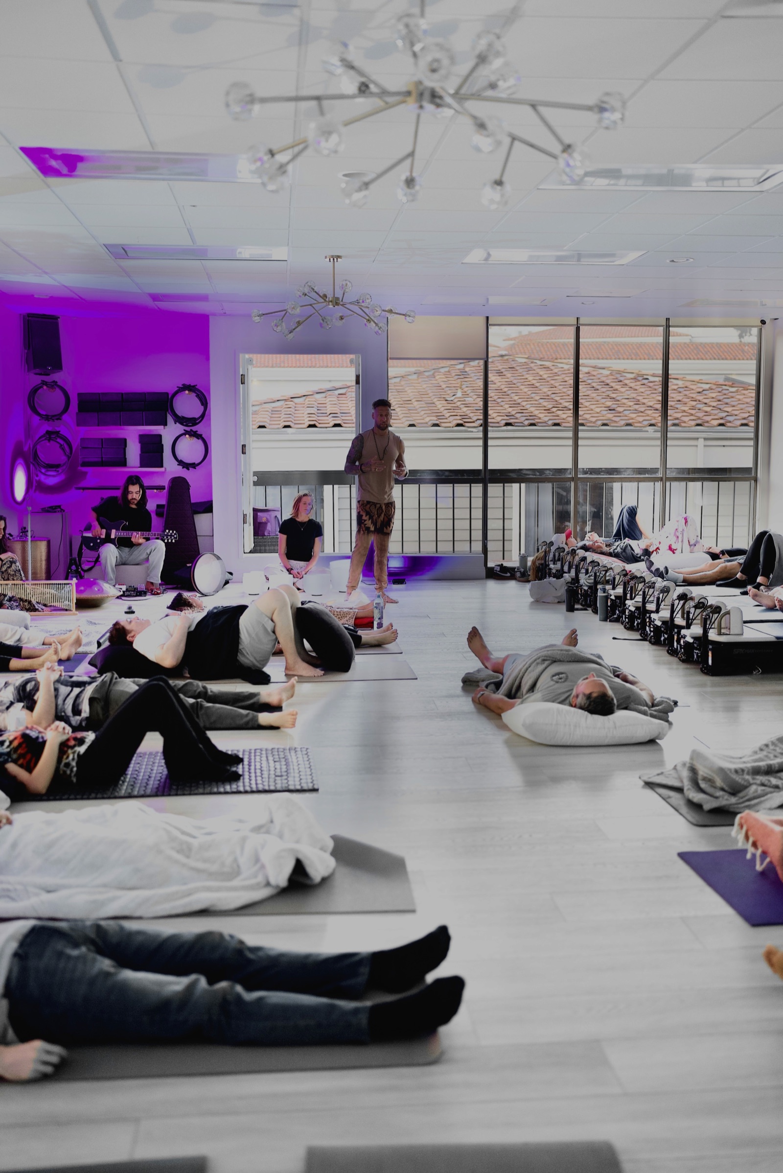 Group breathwork session